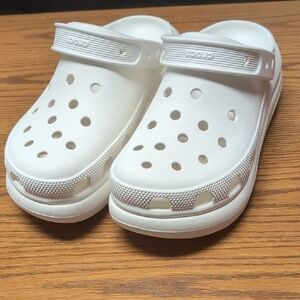 Crocs Platform White Slip-On